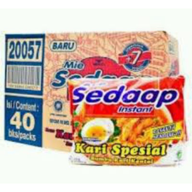 

Mie sedap kari spesial kartonan