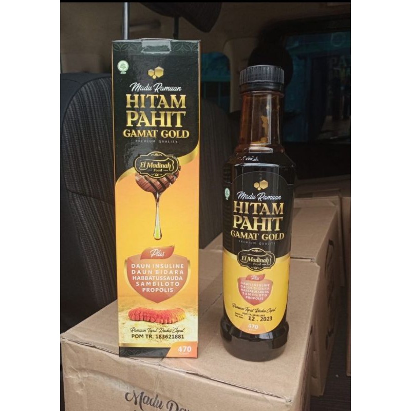 Madu ramuan hitam pahit gamat gold