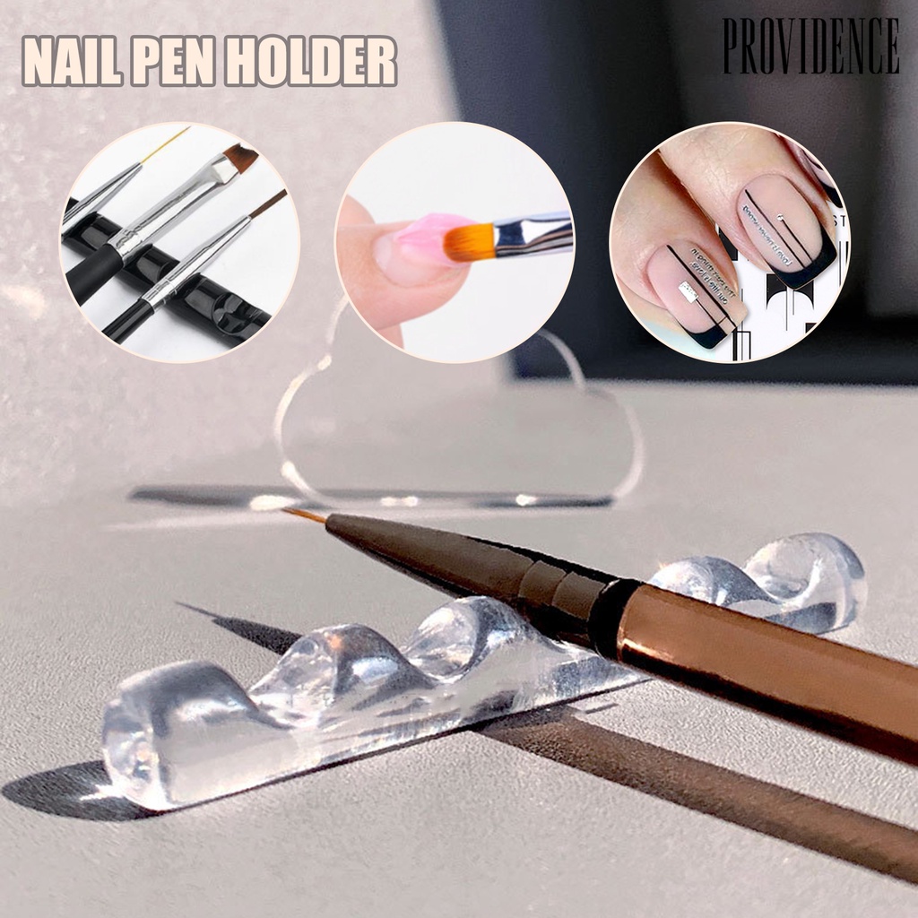 Providence Rak Holder Pen Brush Nail Art / Manicure 5 Slot Reusable Ringan Permukaan Halus