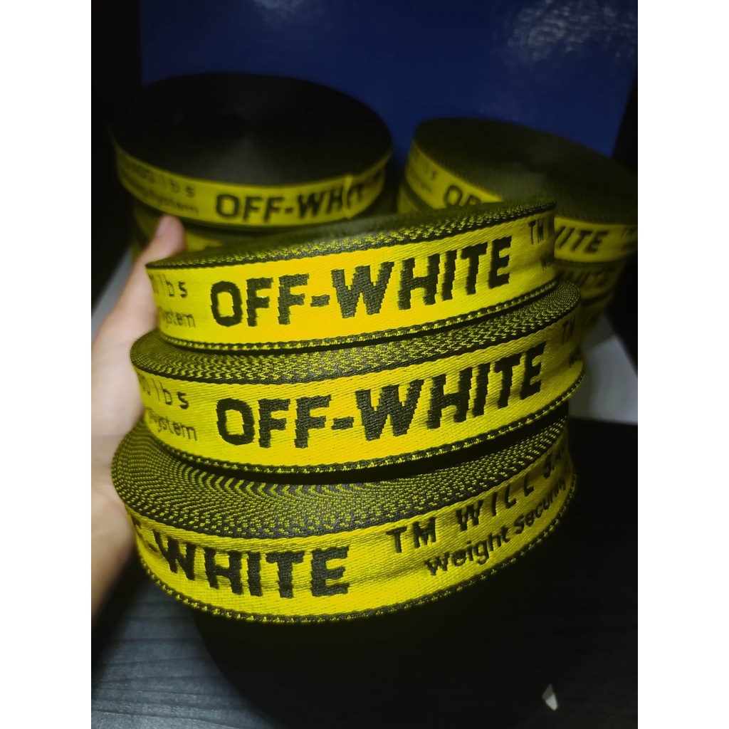 Pita off-white 2,5cm / list celana tas