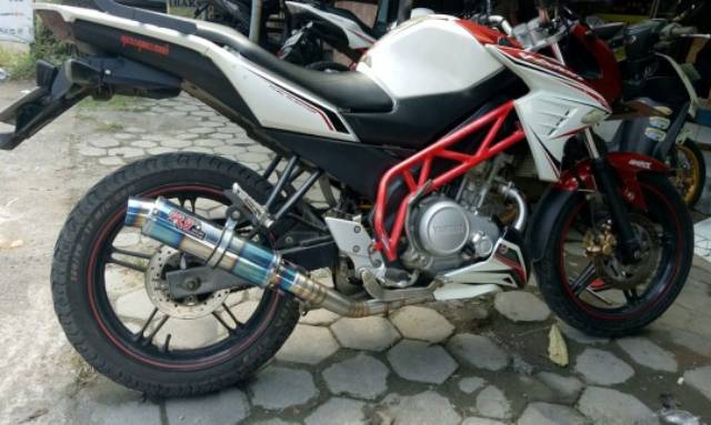 Knalpot R9 Mugello utk Vixion/R15/Xabre/Byson/Jupiter mx/Cb150r/Cbr150/Verza/Sonic/Satria Fu Dll-4