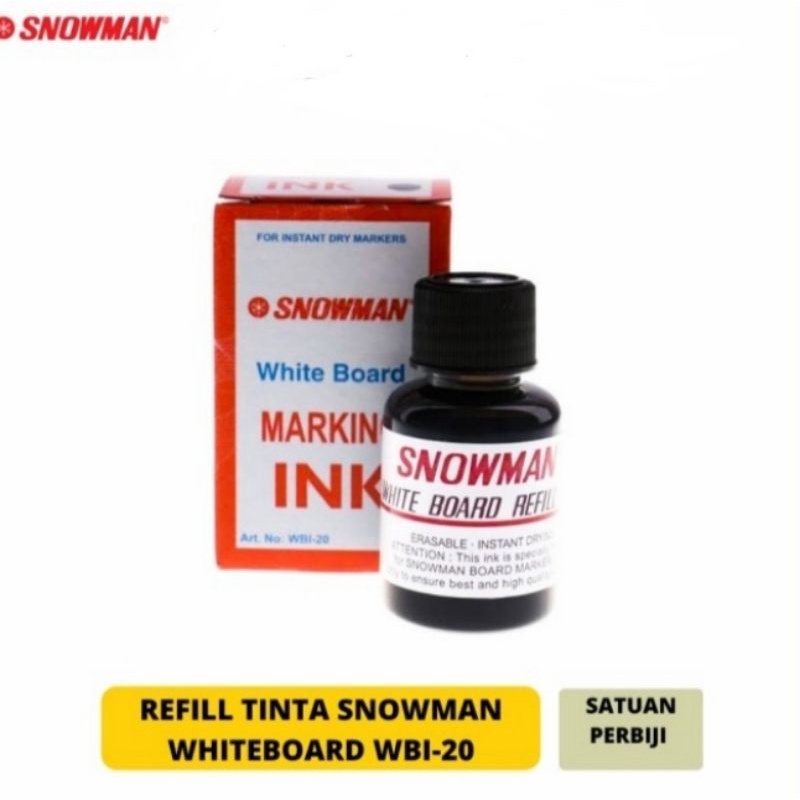 

TINTA SPIDOL PAPAN TULIS/SPIDOL WHITE BOARD MERK SNOWMAN