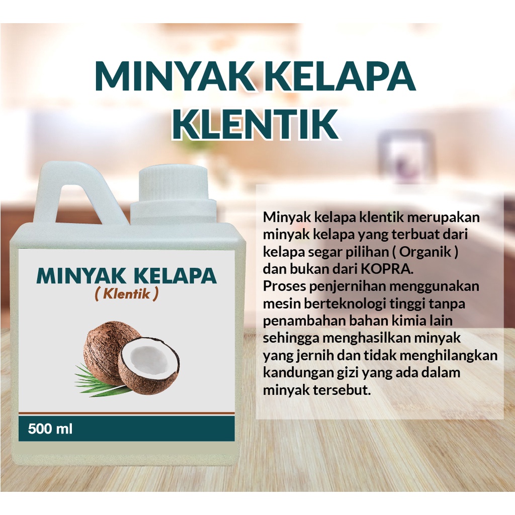

Minyak Kelapa Asli Klentik Kletik 500ml