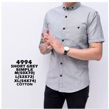 Kemeja Pria Lengan Pendek distro / hem pria lengan pendek murah best seller bahan OXFORD