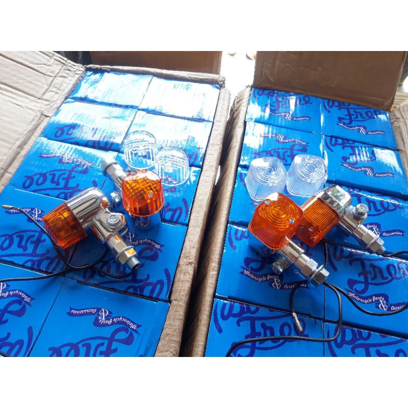 SEIN PALU KOTAK BULAT TABUNG BORNFREE VARIASI CB GL100 GLPRO MEGAPRO TIGER JAPSTYLE C70