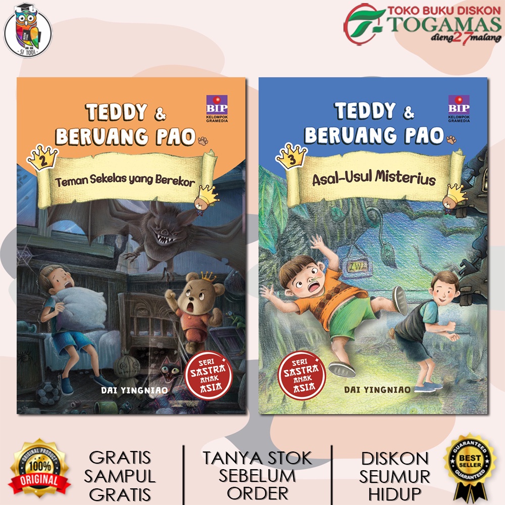 SERI SASTRA ANAK ASIA : TEDDY &amp; BERUANG PAO 2 3 KARYA DAI YINGNIAO / BHUANA ILMU POPULER ( KELOMPOK GRAMEDIA )