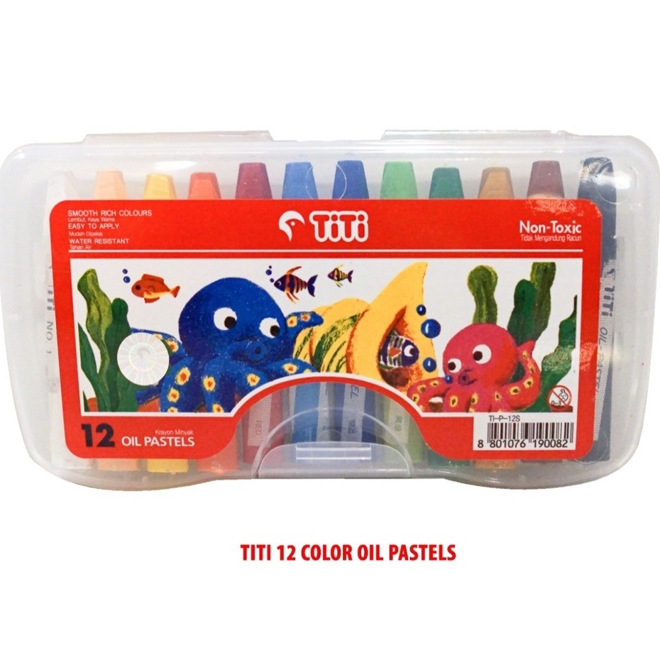 

Crayon TITI Oil Pastel 12 Warna / Krayon Titi 12 Warna