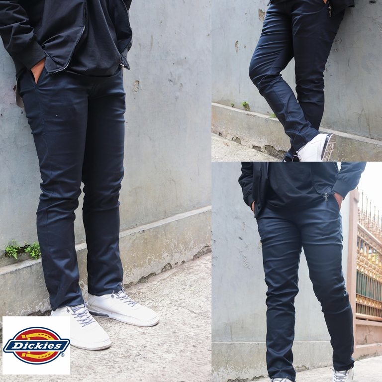 Celana Chino Panjang Navy Pria Distro Dickies Premium