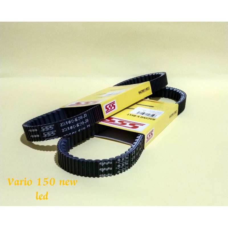 V-BELT VANBELT VAN BELT SSS RACING VARIO150 NEW 2019/FANBELT SSS VARIO 150 NEW 2019(DOUBLE NOTCH)