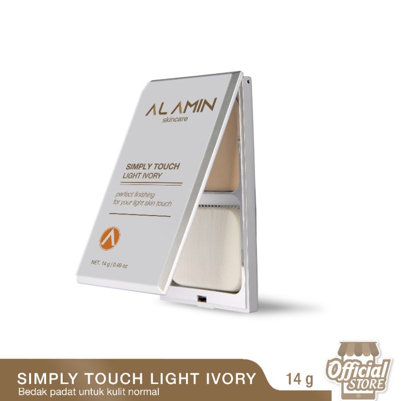 Alamin Simply Touch Light Ivory  | Bedak Padat/Ivory/Compact/Lightening  |