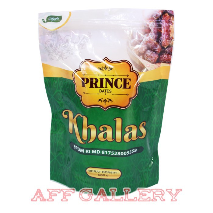 

Kurma Dates PRINCE KHALAS 500 Gram - Kurma PRINCE KHALAS Al Madinah 500 Gram