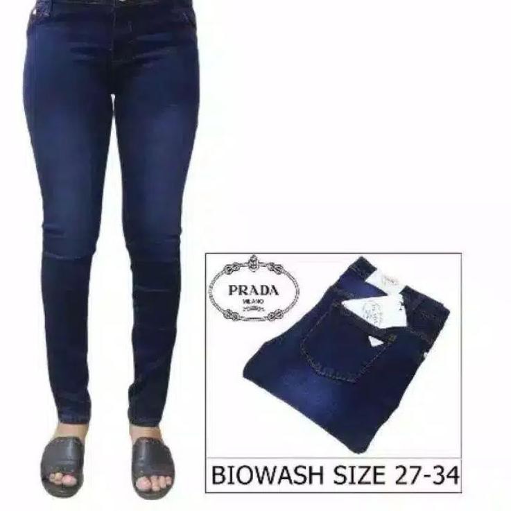 Koleksi Terbaru.. Prada-Jeans prada softjeans skinny Wanita navy 27-34