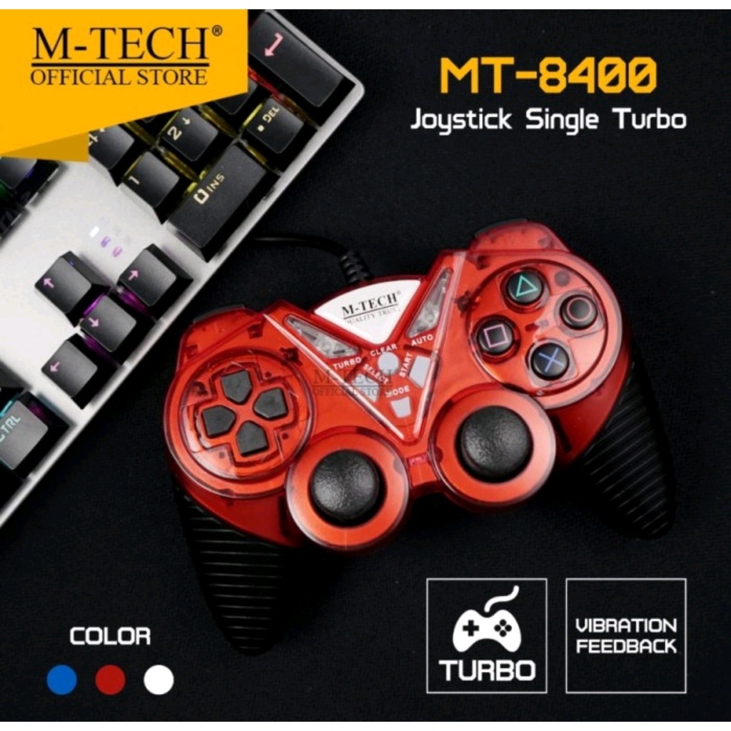 Gamepad Joystick Stick Single Turbo Getar M-Tech MT 8400 USB