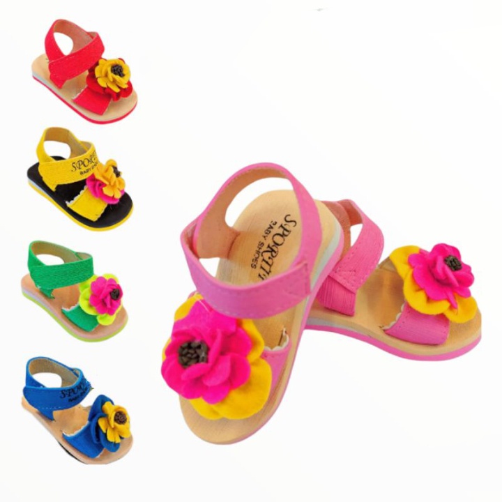 Sandal bayi Perempuan Terbaru model tali gunung Motif Bunga New Promo