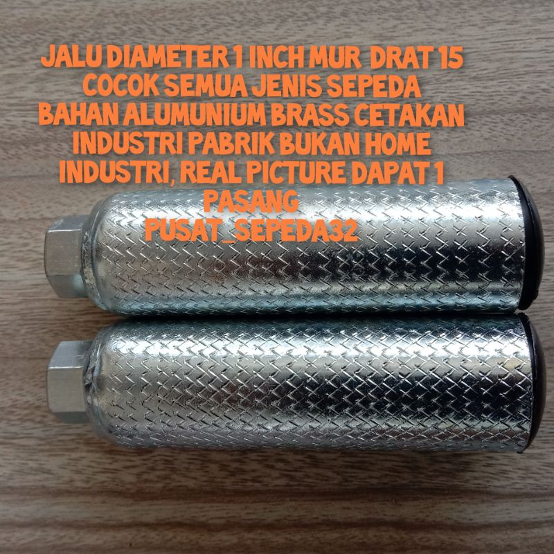 Jalu footstep (Real Picture) mur 15(Taiwan)Anti Gagal dan Seret untuk sepeda bmx mini mtb lipat(Semua Sepeda )PRESISI  bahan alloy dijual per pasang