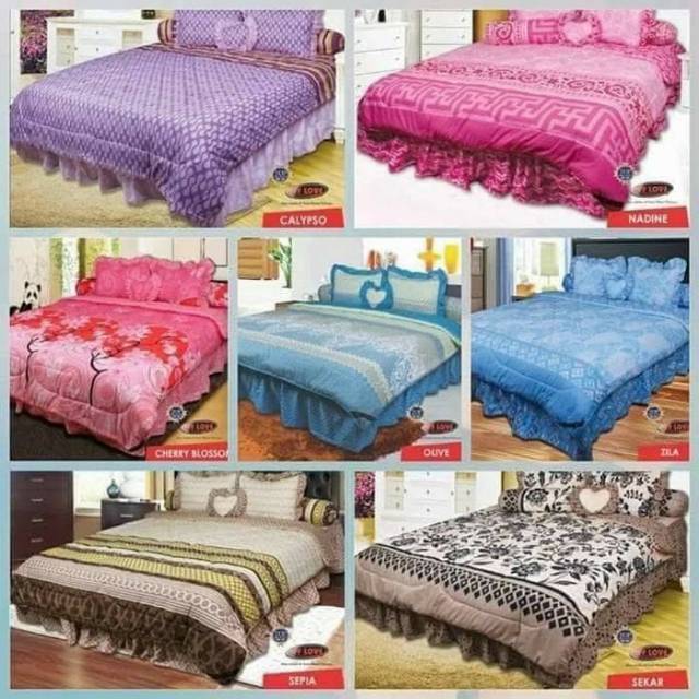Sprei rumbai My love ukuran 160/180