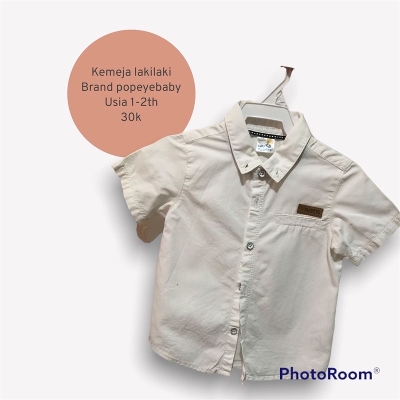 Preloved kemeja brand popeye anak laki-laki