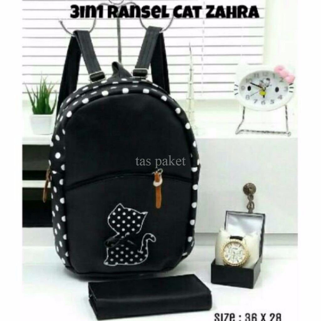 Tas Murah,Tas Wanita,Tas Paket,Tas,Ransel,Tas Lokal,Tas Branded,Hitam 1RRL