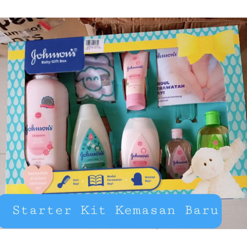 Johnson's STARTER KIT Baby Gift Set / BABY SHOWER Gift Set / Premium Baby Gift Set / Baby Gift Box / Essentials Gift Set. Paket Hadiah Bayi