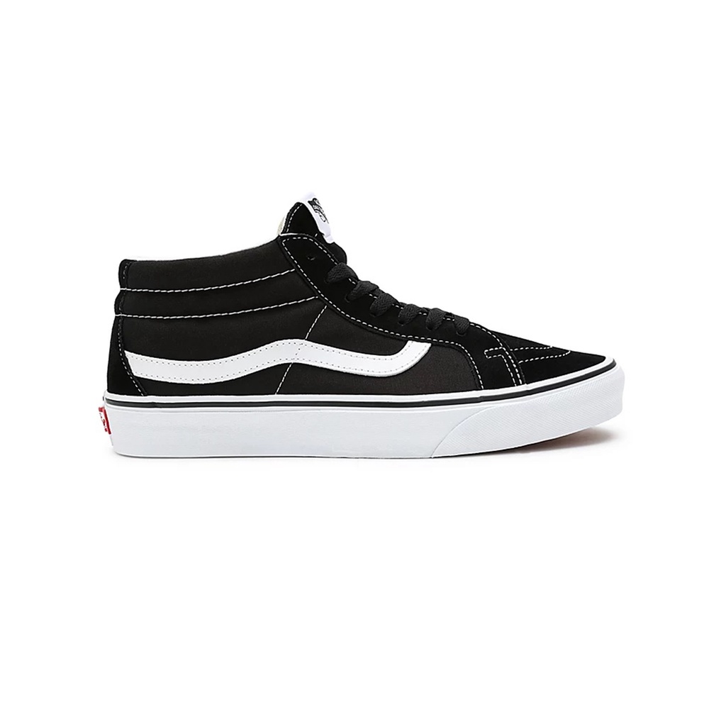 SEPATU VANS OFF THE WALL | SK8 MID BLACK WHITE