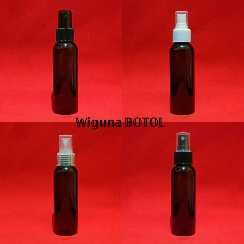 Botol Spray 100ml Amber / Botol Spray 100 ml Coklat / Botol Amber 100ml Tutup Spray