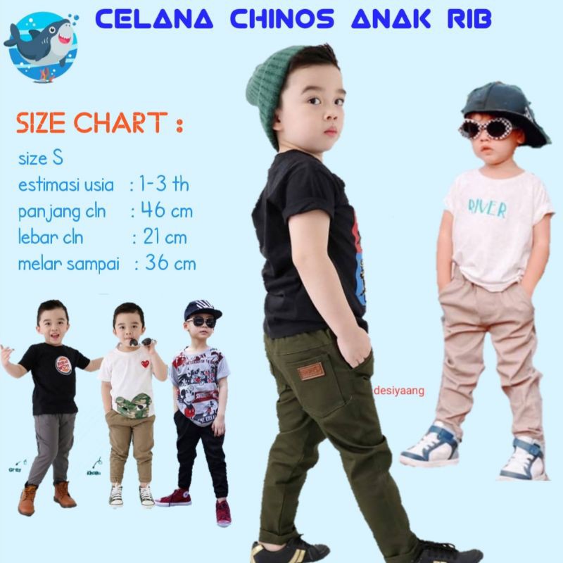 Celana Panjang Chinos Anak Laki Laki 1-5Tahun