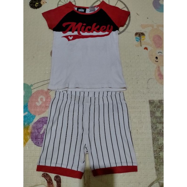 Preloved Set Mickey Mouse Cotton On 2in1 Preloved Kaos Mickey Mouse Cotton On Baby Preloved Celana P