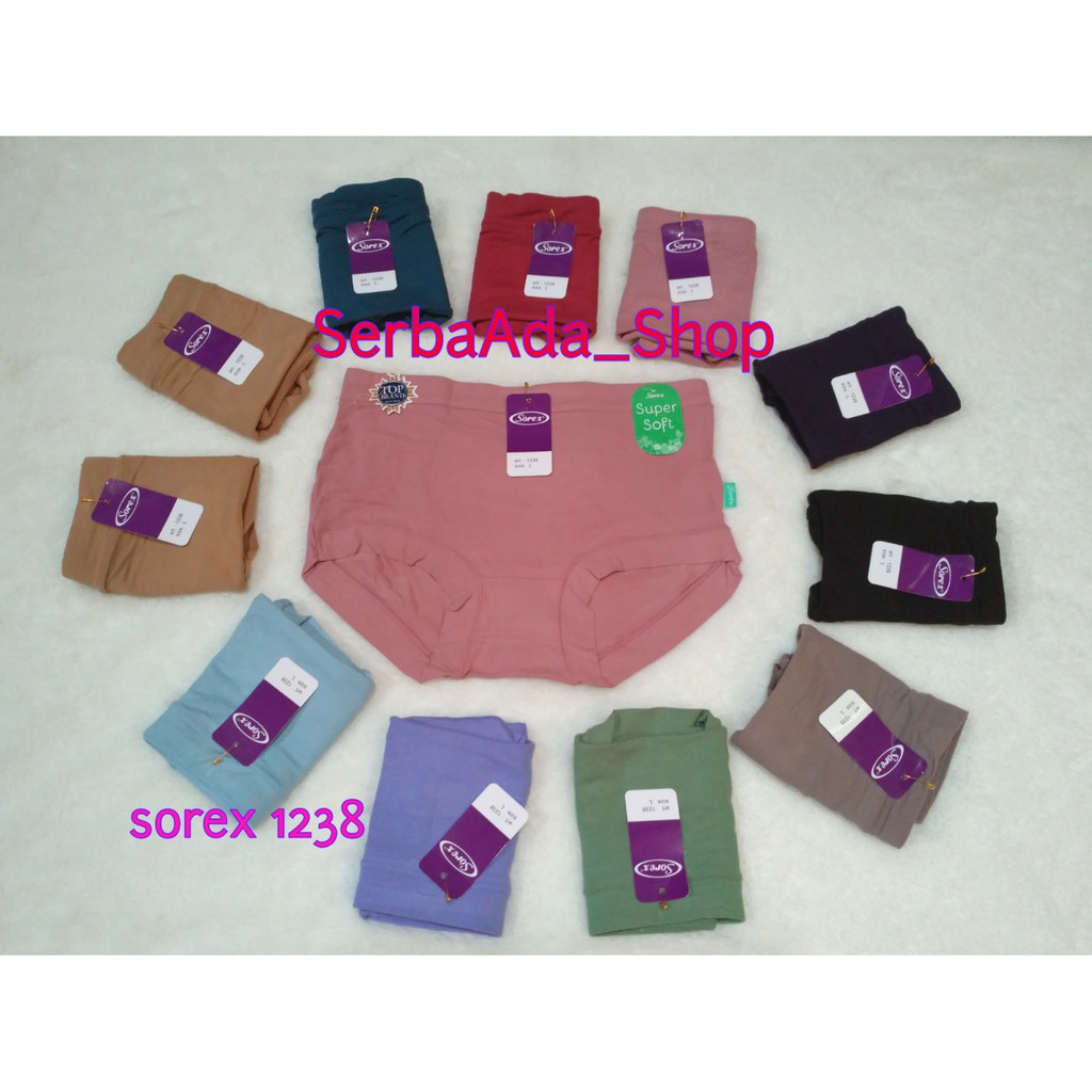 CD Sorex 1238 SuperSoft Size M-XXL Semi Boxer Celana Dalam Wanita Kualitas Bagus