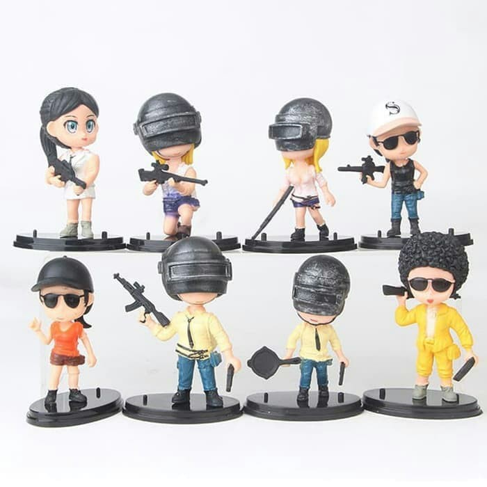 MOMBABY1 Action Figure PUBG 1 set isi 8 pcs / Topper Kue Cake PUBG