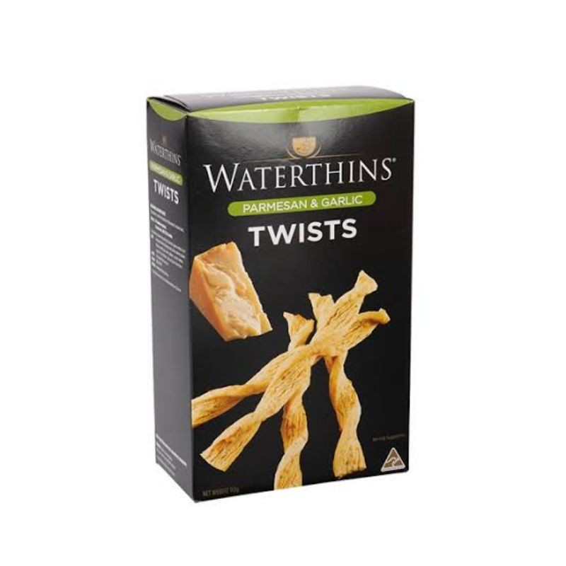 

WATERTHINS CHEESE TWISTS PARMESAN & GARLIC 110 GR