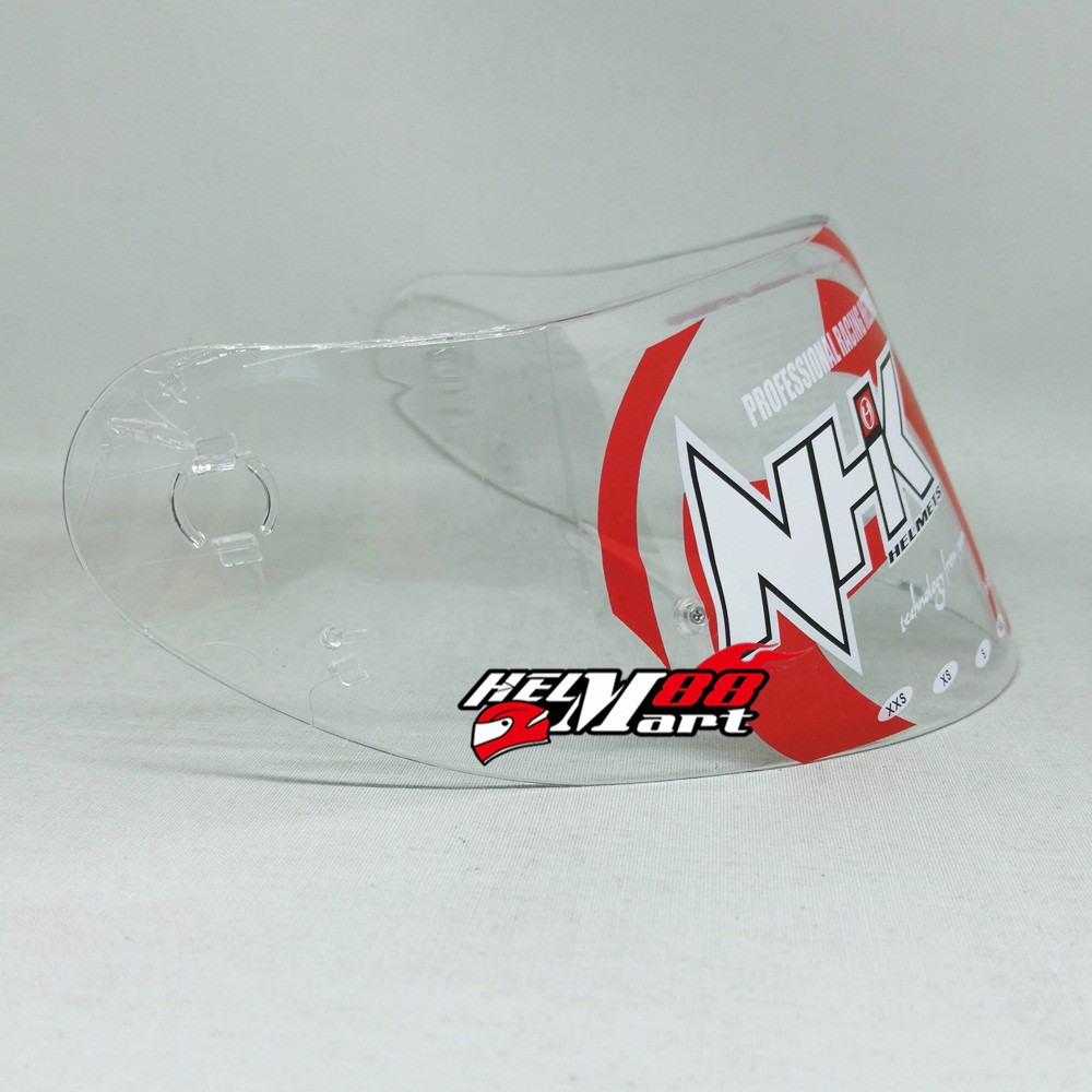 Flat Visor NHK Terminator 2 Pinlock Ready Kaca Helm Terminator 2 NHK Flat Helm Fullface Push Pins