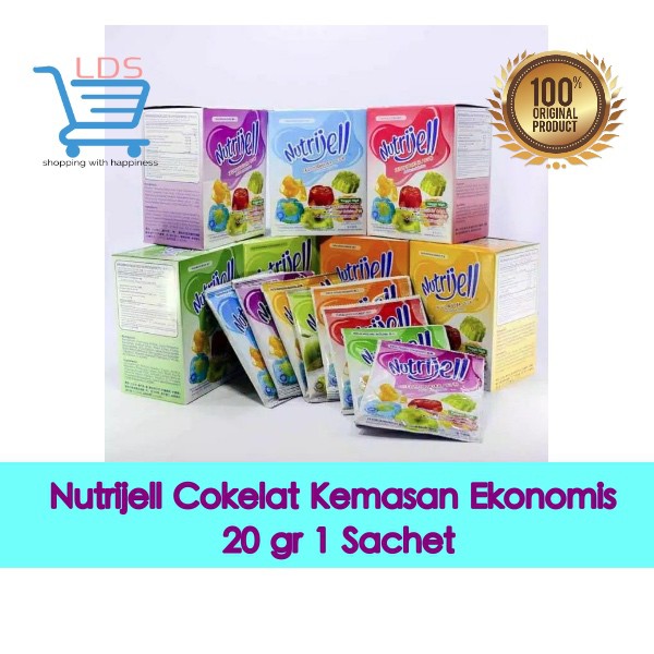 

Nutrijell Cokelat Chocolate 20 gr Kemasan Ekonomis 1 Sachet
