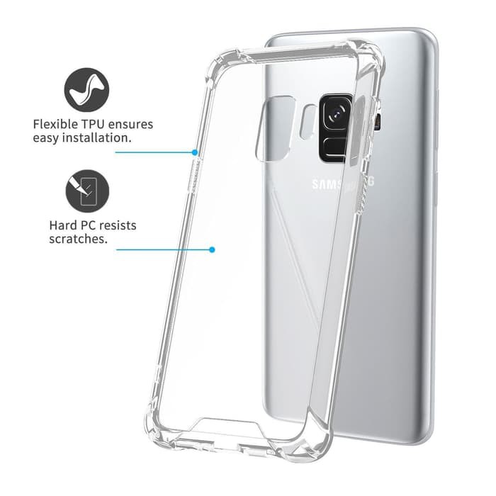 Anticrack Samsung J4 Plus J6 Plus Silikon Case Jelly Bening Lembut Transparan Lembut