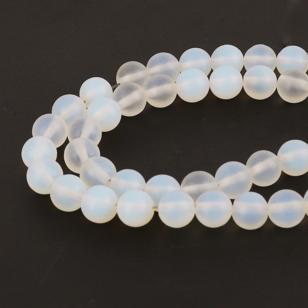 38-95 Pcs 4 6 8 10 Mm Buram Alami Opal Bulat Manik-manik untuk  DIY Membuat Perhiasan Temuan Kalung Gelang Anting-Anting Temuan