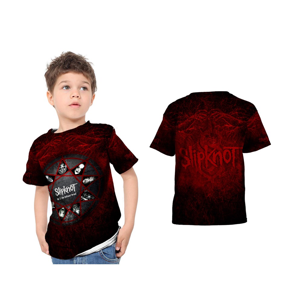 TiniShop - SLIPKNOT T-Shirt Anak Unisex FullPrint / Slipknot Original - 301