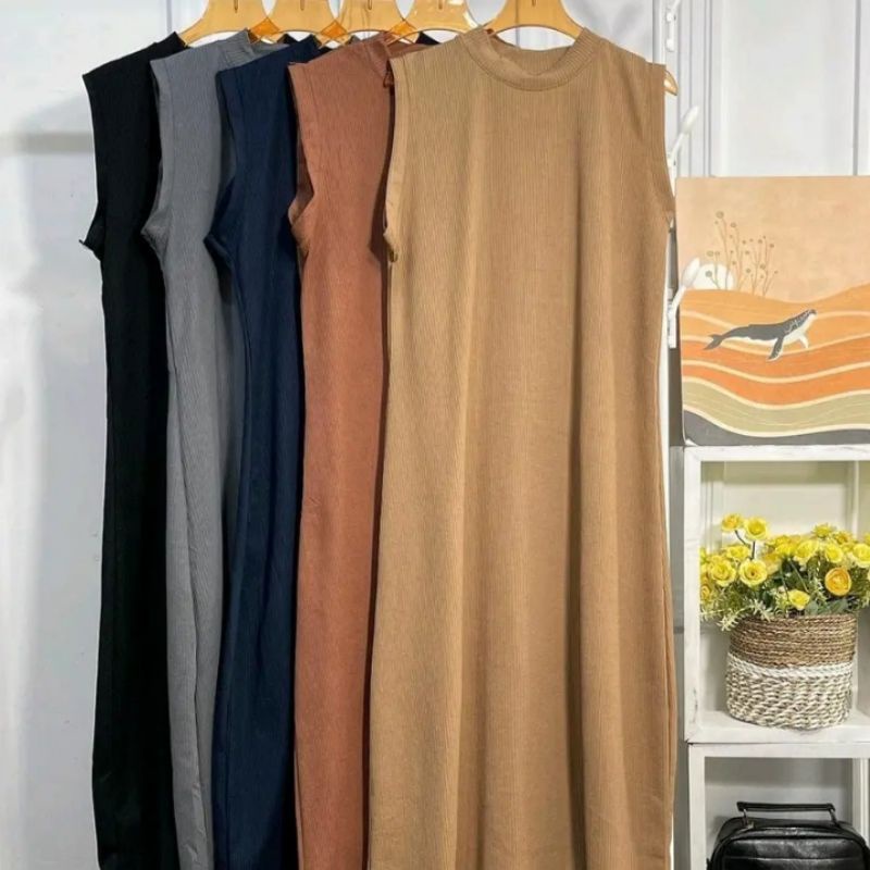 INNER DRESS KNIT TEBAL ORIGINAL | KNIT RAJUT