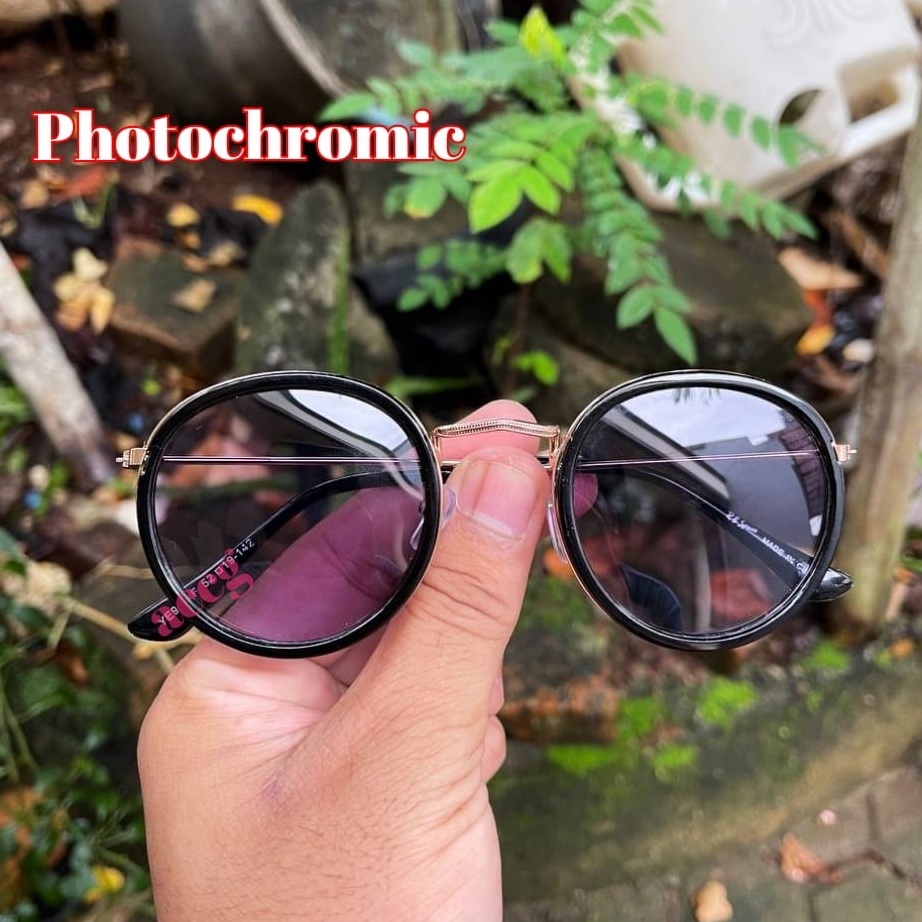 SALE KACAMATA PHOTOCROMIC BERUBAH WARNA MODEL RETRO DOUBBLE RING