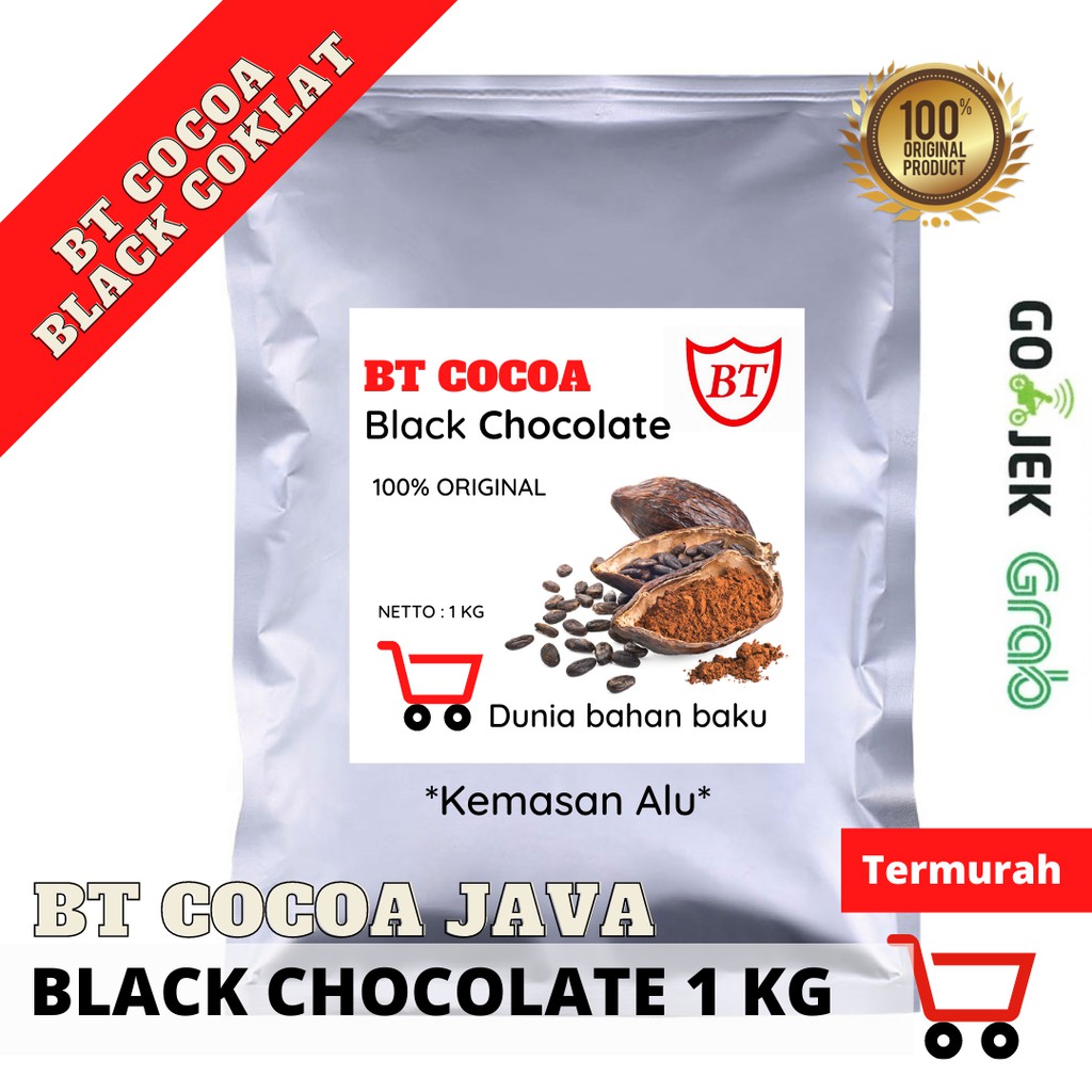 BT COCOA BLACK POWDER BT 910 1 kg bubuk coklat Hitam DARK