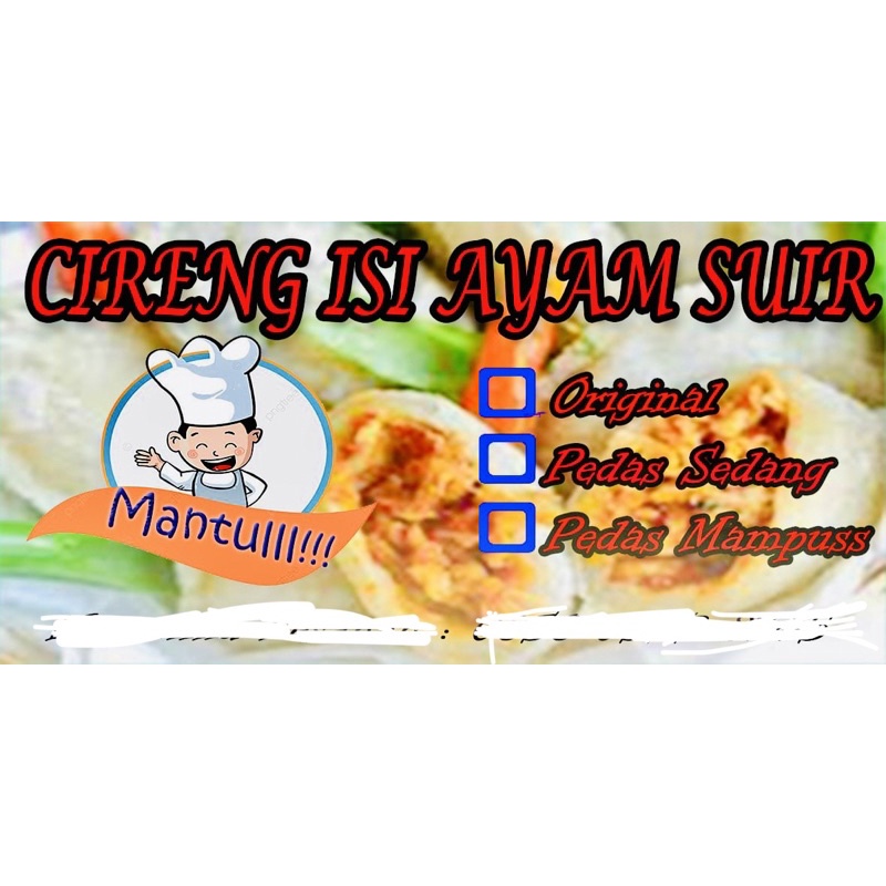

Cireng isi ayam suwir 6biji perbungkus