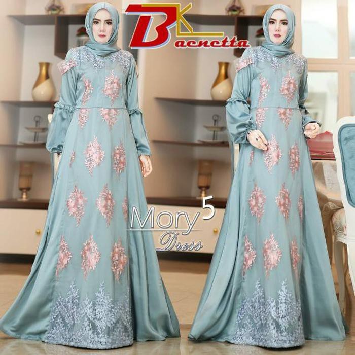 Best by maxmara Mory 6 dress gamis baenetta / pesta brukat Keren