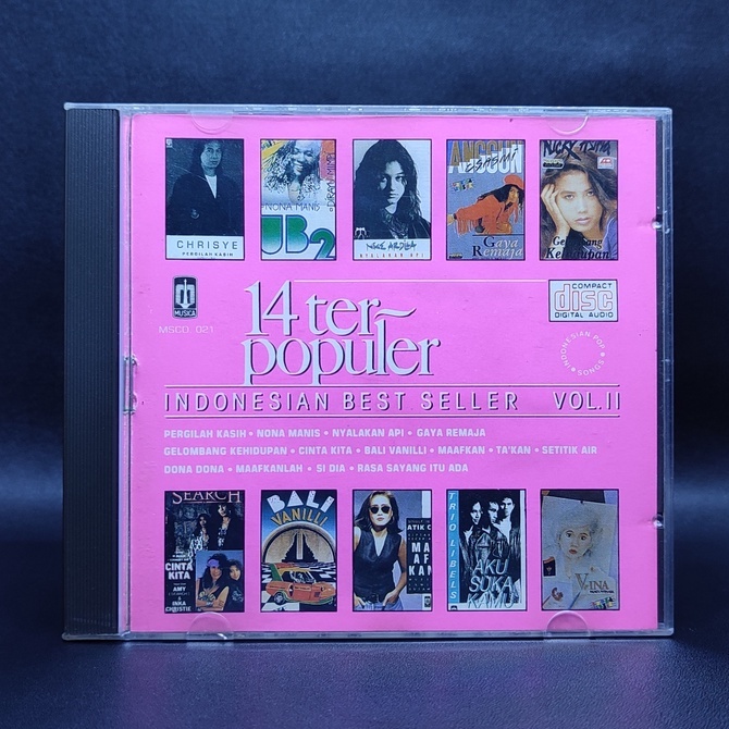CD 14 TERPOPULER INDONESIAN BEST SELLER VOL. II NIKE ARDILLA ANGGUN ORIGINAL