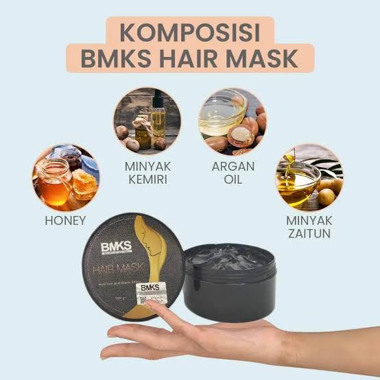 BMKS Hair Mask / Masker Rambut / Perawatan Rambut Rontok Original Bpom / Pelembab Rambut