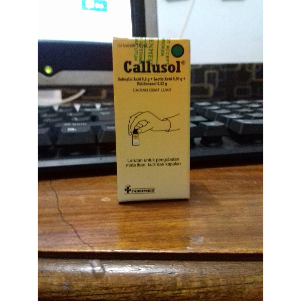 CALLUSOL Obat  Kutil Mata  Ikan  Kapalan 10ml Shopee 