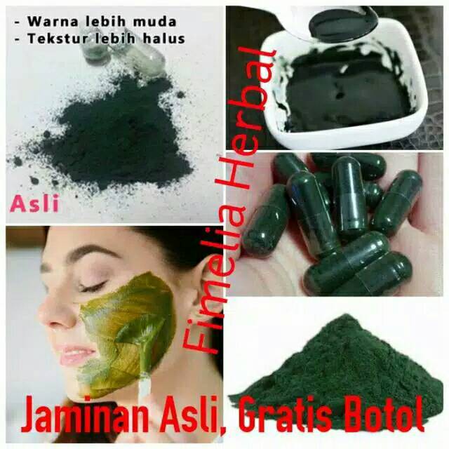 Masker spirulina asli original.