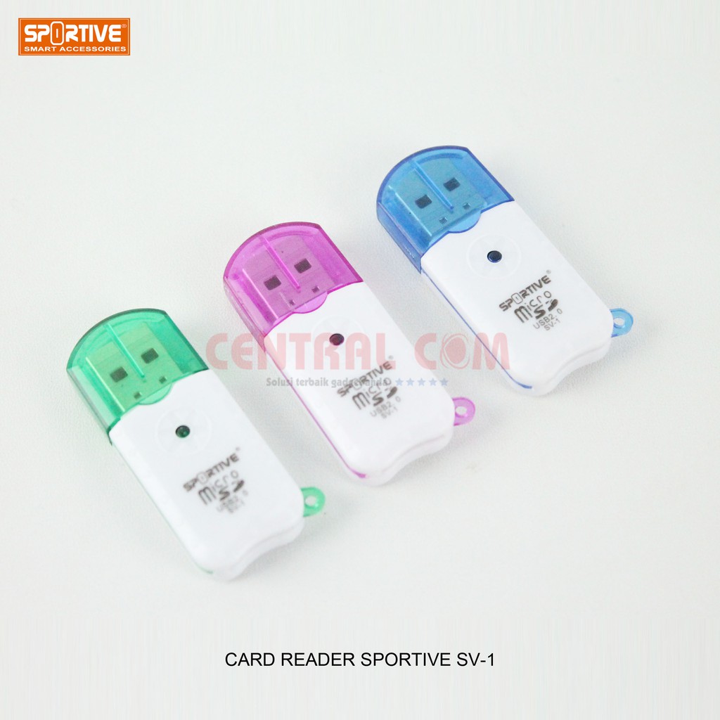 Card reader sportive sv-1 Micro SD CARD READER SV-90 PUTAR FOR MEMORI CAMERA KAMERA DSLR