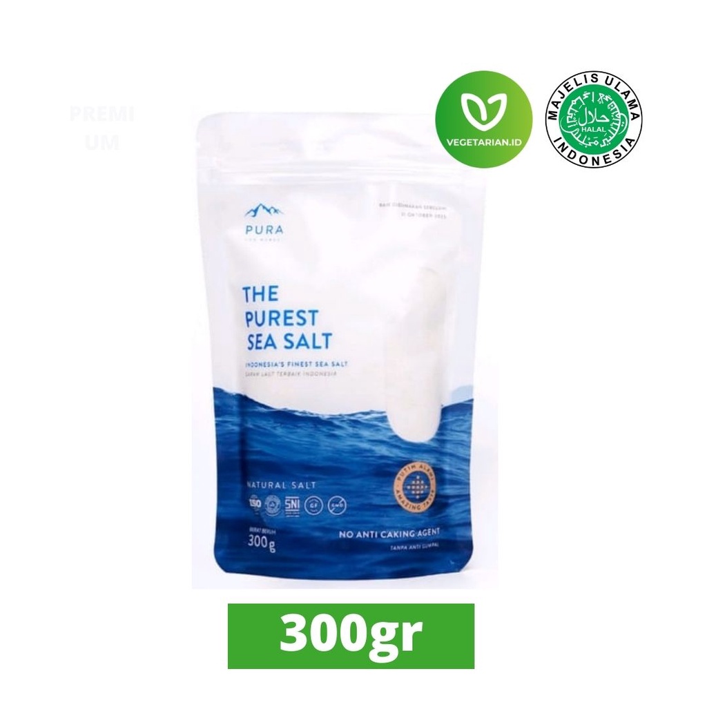 

Pura Purest Sea Salt 300gr Garam Laut Natural Fine / Halus