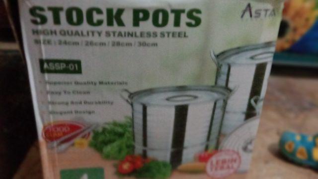 Panci Set Stockpot Dan Steamer Set Stainless Steel Free Cupit