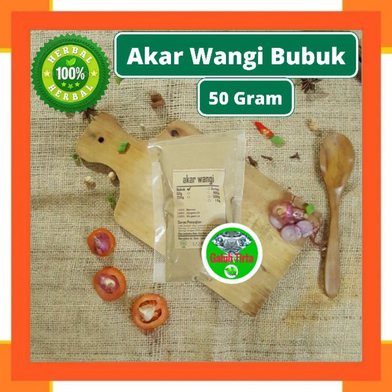 

AKAR WANGI BUBUK 50gr - Vetiveria zizanioide - MURNI - JSR - REM