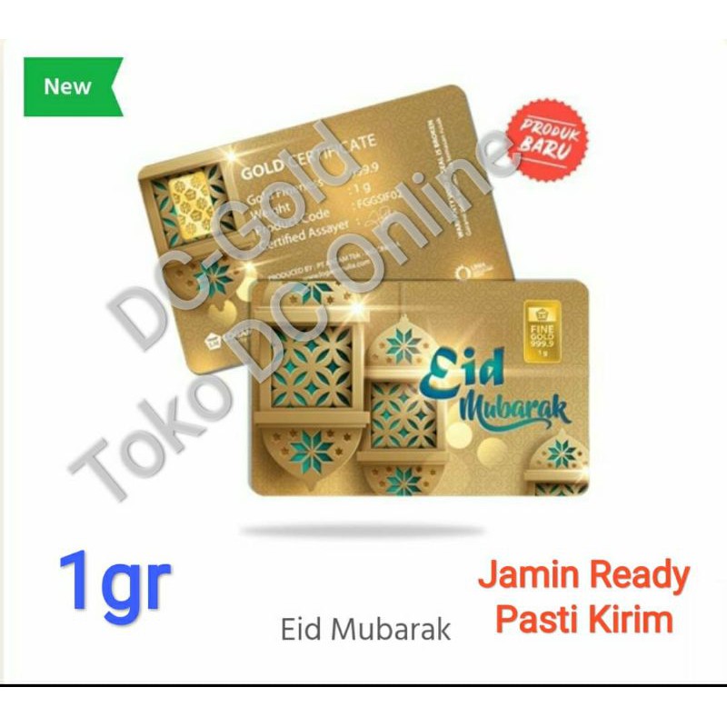 Logam Mulia LM Emas Antam 1 gram Emas Eid Mubarak Selamat Idul Fitri Limited Edition