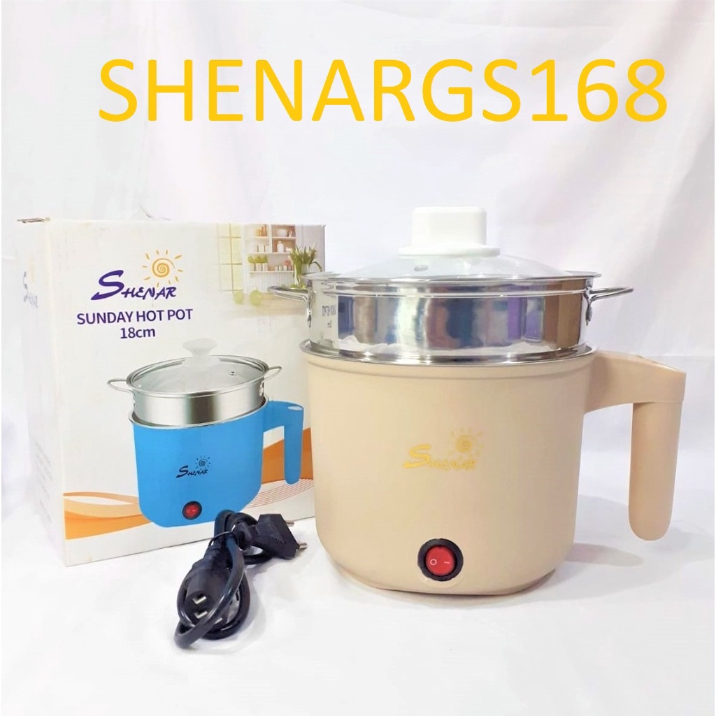 TERBARU-SHENAR SUNDAY HOTPOT - Panci Elektrik Fashion - Cooking Pot Steamer Multifungsi